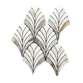 Tenedos Aurora Plum Glass Mosaic Tile-1 piece