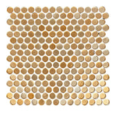 Tenedos HTC200 Copper Penny Glass Mosaic Tile
