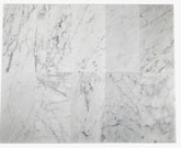 Carrara Marble Italian White Bianco Greyish 6x12 Marble Subway Floor Wall Tile Polished (2 Pieces)