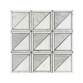 Tenedos HTC188 Hudson Triad Polished Marble Mosaic Tile