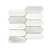 Tenedos HTC190 Moonlit Cascade Marble Mosaic Tile-1 piece