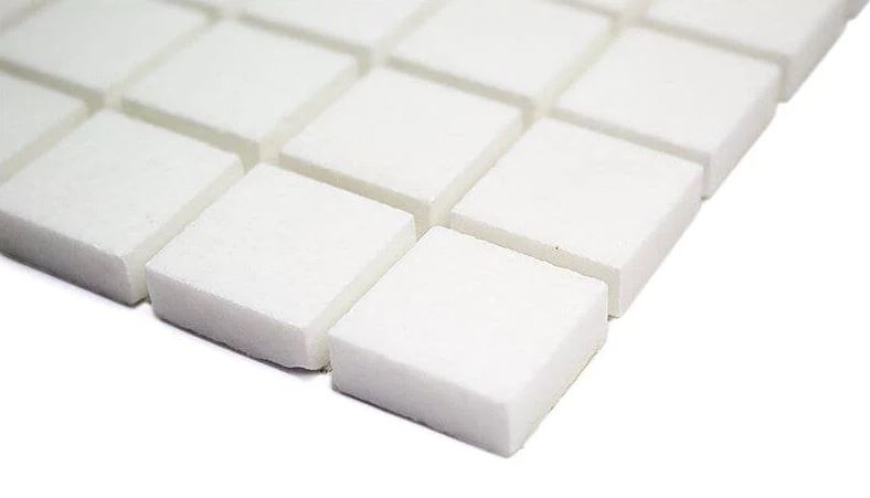 Thassos White Greek Marble 1x1 Mosaic Floor Wall Tile Backsplash Polished for Kitchen, Bathroom Shower, Accent decor, Fireplace