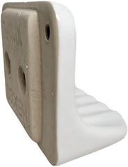 Ceramic Wall-Mounted Soap Dish - White Glazed, Tile Adhesion