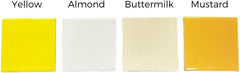 4x4 Mustard Yellow Ceramic Tile-Box of 10 pcs
