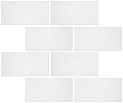 3x6 White Greek Marble Subway Floor Wall Tile Backsplash Polished for Kitchen, Bathroom Shower, Accent Décor, Fireplace,