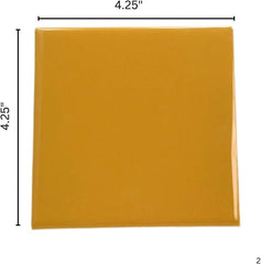 4x4 Mustard Yellow Ceramic Tile-Box of 10 pcs