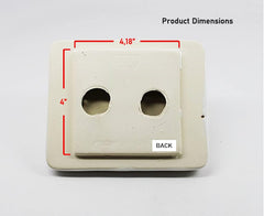 Elegant White Ceramic Bathroom Tissue Holder - Wall Recessed Glazed Design Accessory