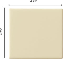 4x4 Buttermilk Ceramic Tile-Box of 10 pcs