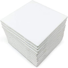 4x4 White Glossy Finish Ceramic Tile (12.5SF Full Box 100PCS)