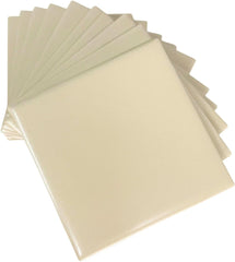 Tenedos Matte Ceramic Tile for Bathroom Wall, Shower Surround, and Kitchen Backsplash – Classic Square Design 4 x 4-1/4 Inch – 10 Pieces