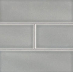 4x12 Morning Fog Glazed Handcrafted Wall Ceramic Tile (Box of 10 sqft)