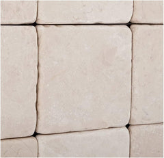 Crema Marfil Spanish Marble 4 X 4 Subway Field Tile Tumbled