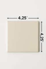 4x4 Almond Ceramic Tile-Box of 10 pcs