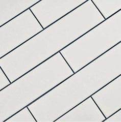 Modern 2x8 Porcelain Wall Cladding – Glossy White Interior Tile