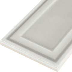 Tenedos HTCLW 3x12 Glossy Cloud Ceramic Subway Tile, Smooth Surface, Pressed Edge, Water-Resistant Wall Tile for Backsplash, Bathroom, Shower