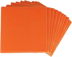 4x4 Orange Ceramic Tile-Box of 10 pcs
