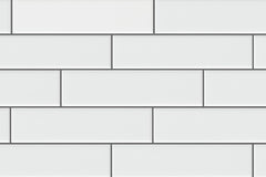 Modern 2x8 Porcelain Wall Cladding – Glossy White Interior Tile