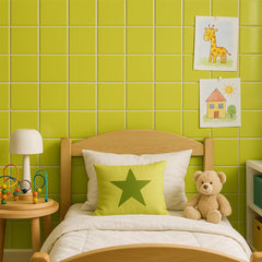 4x4 Key Lime Ceramic Tile-Box of 10 pcs