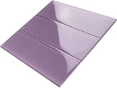 4x12 Purple Glass Subway Tile