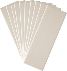 Tenedos Matte Ceramic Subway Tile 4x12 in for Kitchen Backsplash Bathroom Wall Shower Fireplace Accent Modern Interior Smooth Finish Durable Water Resistant Surface (Box of 34 Tiles)