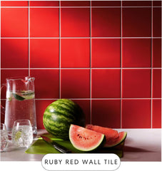 4x4 Red Ceramic Tile-Box of 10 pcs