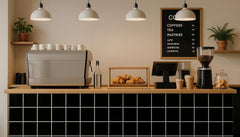 4x4 Black Ceramic Tile-Box of 10 pcs