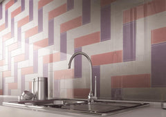 4x12 Purple Glass Subway Tile