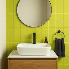 4x4 Key Lime Ceramic Tile-Box of 10 pcs