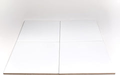 Matte White 6"x6" Ceramic Wall Tile for Kitchen Backsplash & Bathroom - Sold Per Sq.Ft.