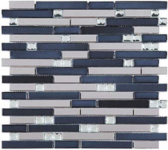 Silver Glass Mosaic Tile (12x12 sheet)