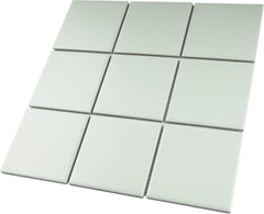 4x4 Mint Green Porcelain Matte Mosaic Tile (12x12 sheet)