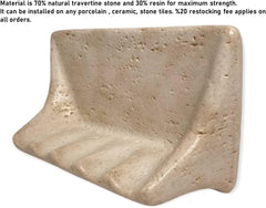 Resin Soap Dish Tray – Wall Mount Stone Look, 8.5" x 5"