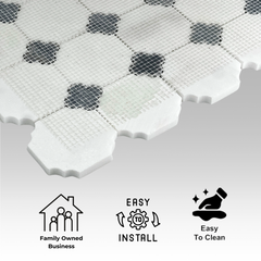 Lavender Marble Mosaic Tile 1 piece