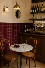 4x4 Burgundy Ceramic Tile-Box of 10 pcs