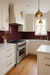 4x4 Burgundy Ceramic Tile-Box of 10 pcs