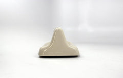 Elegant White Ceramic Bathroom Tissue Holder - Wall Recessed Glazed Design Accessory