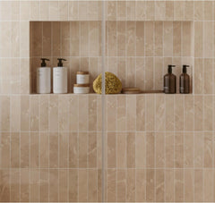 Tenedos HTCRC Marble Look Matte Porcelain Tile – 3x12 Inch Subway Wall & Kitchen Backsplash