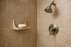 Resin Soap Dish Tray – Wall Mount Stone Look, 8.5" x 5"