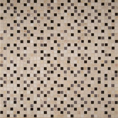 Cafe Noce Glass & Stone Decorative Accent Panel – 5/8"x5/8" Mosaic Blend – 1 Sheet