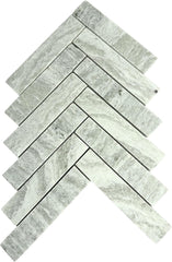 Tenedos Sage Mist Herringbone Marble Mosaic Tile – 12" x 12" Green Natural Stone Sheet for Wall, Backsplash, and Bathroom Accent (5 Sheets)
