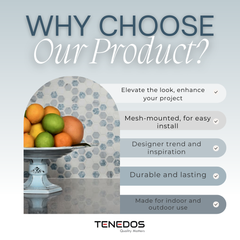 Alezza Hexagon Marble Tile- 1 piece