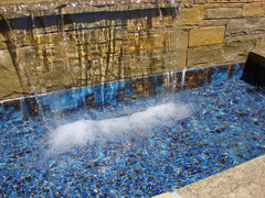 2x2 Blue and White Porcelain Mosaic Tile – For Pool, Shower, Kitchen & Accent Walls (1 Sqft Sheet)