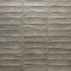 Tenedos Matte Grigio Porcelain Subway Tile – 2"x8" Wall and Floor, Backsplash for Kitchen, Bathroom, Shower, Fireplace Accent - Great for Restaurant Hotel Cafe Spa