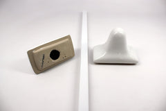 24 Inch White Ceramic Wall-Mounted Towel Bar – Recessed Installation Required