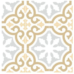 Celeste Square 8x8 Gray White Tan Compact Porcelain Floor Tile for Kitchen Wall, Bathroom Shower, Laundry Room, Accent Wall