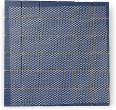 Blue Jay Unglazed Porcelain Decorative Accent Panel – 2x2 Square Mosaic Design for Wall, Floor, Pool, Kitchen & Bathroom – 1 Sheet