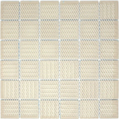 Ocean Breeze Light Blue 2"x2" Porcelain Tile Sheet - Gloss Look for Pools, Bathrooms & Floors