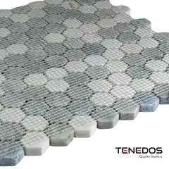 Alezza Hexagon Marble Tile- 1 piece