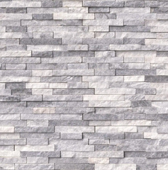 Alaska Gray Split Face 12 in. x 12 in. Textured Marble Floor and Wall Mosaic Tile (1 sq. ft. / each)