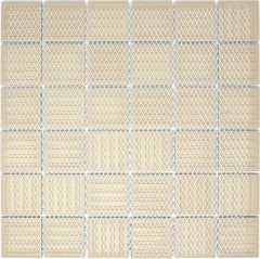 BT-PM22 2" x 2" Square Navy Blue Porcelain (Polish Finish) Floor & Wall Tile & Pool Tile Mosaic Tile 11-3/4 in. x 11-3/4 in. x 6mm (Thickness)